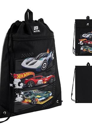 Практичная сумка для обуви с карманом hot wheels hw25-601m-1 kite