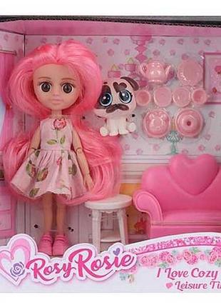 Лялька rosy rosie rr 004 з аксесуарами та улюбленцем