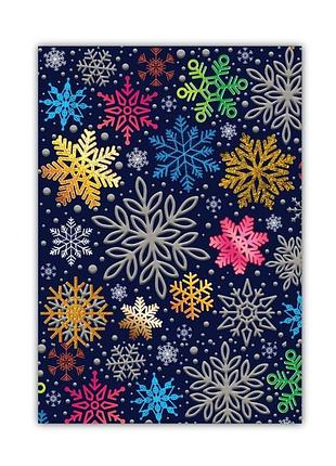 Упаковочная бумага новогодняя 70x100 см 90 г/м 603945 из китая