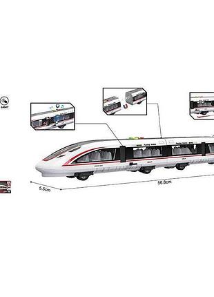 Современный скоростной поезд wy 970 a с подсветкой и звуковыми эффектами