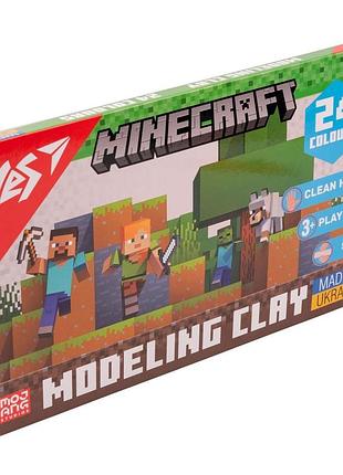 Пластилін для ліплення minecraft 540682 з 24 яскравими кольорами