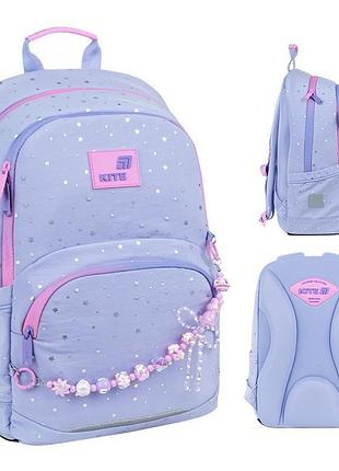 Детский рюкзак kite k26-585m-1 twinke star нежно-сиреневый для детей 6-10 лет объемом 13 литров