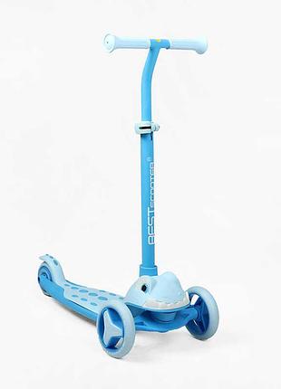 Детский трехколесный самокат best scooter l-16478 для первых катаний