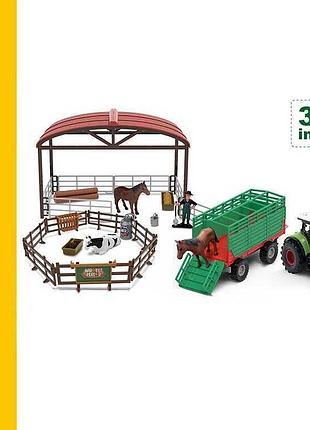 Игровой набор ферма 550-14 k с трактором, фигурками и звуковыми эффектами