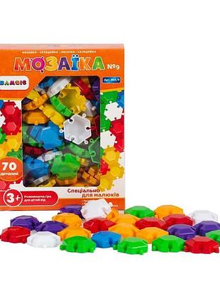 Яркая мозаика №9 "bamsic" из 70 деталей для творчества детей