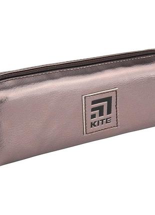 Косметичка пенал мідного кольору з одним відділенням k20-642-15 kite