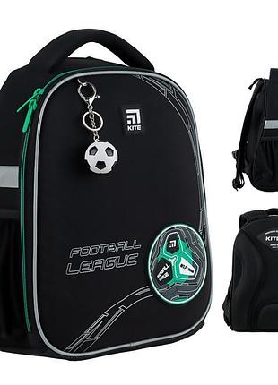 Каркасний шкільний рюкзак для дітей football league 12 л k24-555s-9 kite