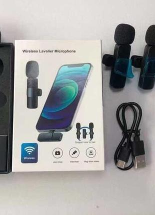 Беспроводной комплект микрофонов c 77364 с usb-кабелем и приемником для смартфона