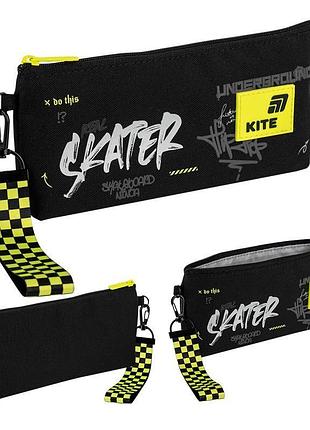 Пенал гаманець з одним відділенням skater чорного кольору k26-680-5