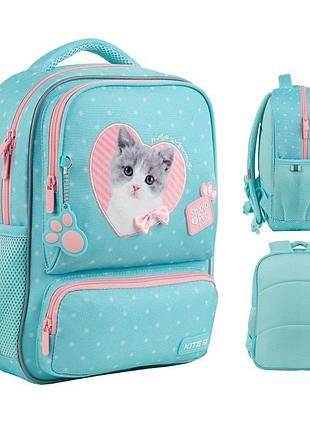 Детский рюкзак с котёнком studio pets sp24-559xs kite для школьников