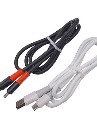 Яскравий силіконовий usb-кабель type-c довжиною 1 м