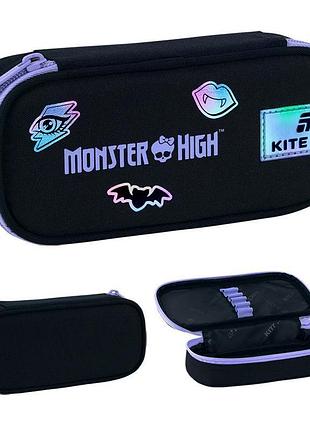 Пенал для школьных принадлежностей monster high черного цвета mh26-662 kite