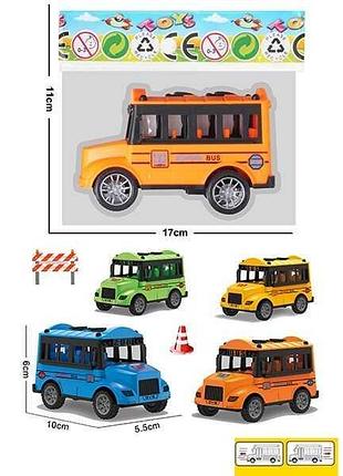 Инерционная игрушка автобус dyb 168-483 в разных цветах, размер 10х5,5х5,5 см
