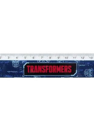 Пластиковая линейка 15 см с дизайном transformers tf22-090 kite