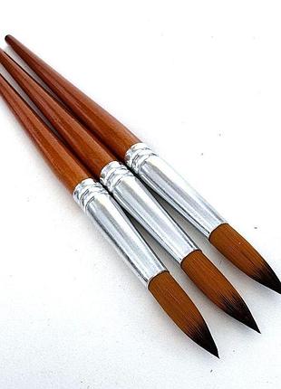 Круглые нейлоновые кисти для рисования chnr-2208 neoline, размер №8, высококачественные художественные кисти