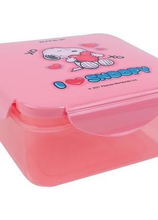 Пластиковый ланчбокс snoopy sn21-178 с герметичной крышкой объемом 860 мл