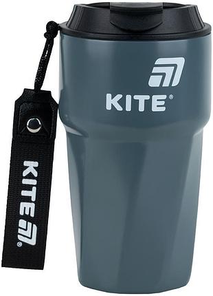 Термокружка серая k25-1220-1 kite объемом 450 мл для напитков