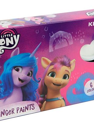 Пальчикові фарби яскравих кольорів 6 відтінків little pony lp22-064 kite