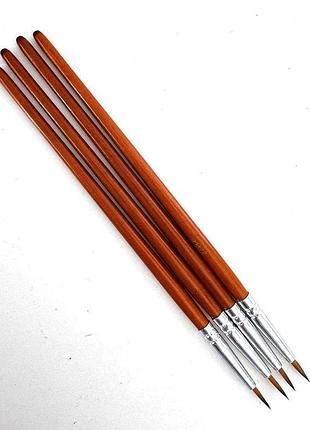 Круглые нейлоновые кисти №0 chnr-2200 для тонкой художественной работы neoline