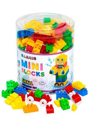Конструктор "mini blocks №10" - 240 деталей у стильному тубусі "bamsic"