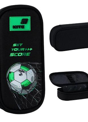 Пенал з одним відділенням football чорного кольору k26-662-3 kite