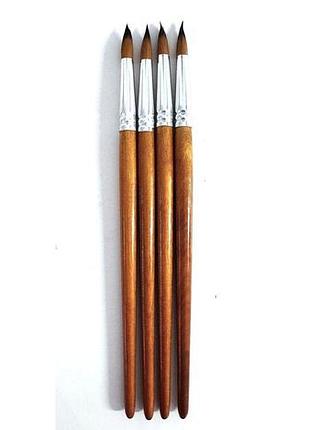 Круглые нейлоновые кисти для рисования №6 chnr-2206 neoline