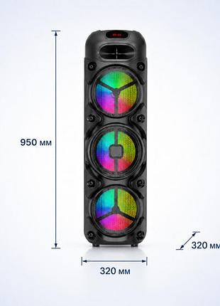 Мощная портативная колонка zqs8308/80015 для караоке и вечеринок с микрофонами (бренд zqs)