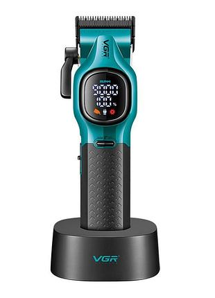 Професійна машинка для стрижки волосся vgr v886c/10429 з цифровим дисплеєм — потужна, точна стрижка для салону