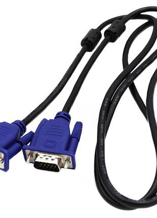 Універсальний vga кабель 1.5 метра з ферритовими фільтрами