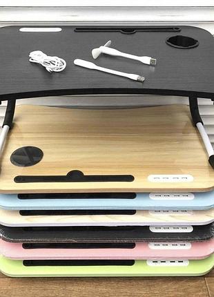 Многофункциональный столик для ноутбука с 4 usb-портами laptop table 9699