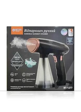 Ручной отпариватель bitek bt-1277b 1600 вт чёрный портативный для одежды и текстиля