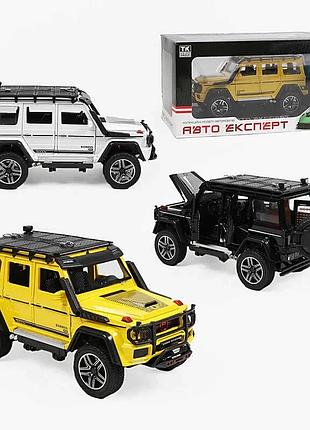 Машинка 2814-25 1:24 «авто експерт» з інерцією, звуком і підсвічуванням, 3 кольори, металопластик