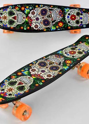 Яскравий пенні борд best board з підсвіткою