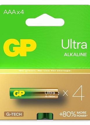 Ультра алкалиновая батарейка gp ultra lr3 (aaa) – 4 шт.