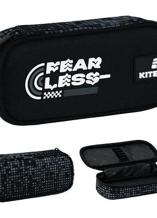 Пенал для шкільного приладдя fearless чорного кольору k26-662-4 kite