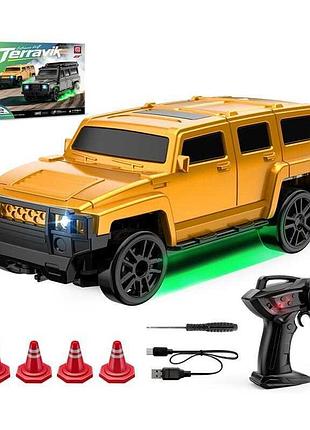 Радіокерована машинка cv-e 86 з підсвічуванням і 4wd, масштаб 1:64, 2 режими швидкості