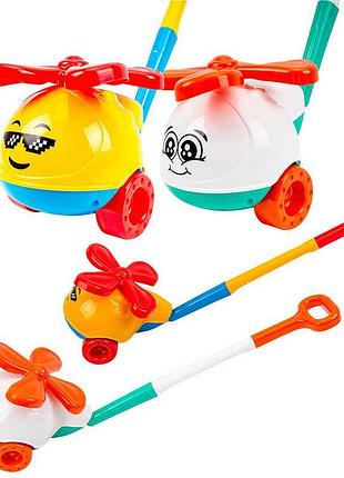 Вертолетик для малышей "technok toys" — каталка с эмоциональным дизайном