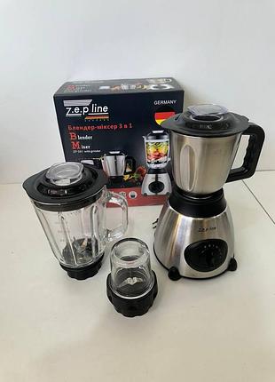 Блендер-миксер 3 в 1 zepline zp-081 для приготовления вкусных блюд, смешивания и измельчения