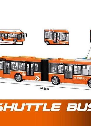 Дитячий міський автобус wy 913 b з інерцією, світлом і звуком, масштаб 1:16
