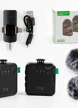 Беспроводной комплект микрофонов c 77362 с приемником и usb-кабелем