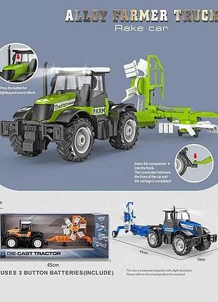 Дитячий трактор моделі ht 8806 a із звуковими та світловими ефектами
