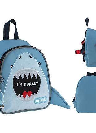Дитячий рюкзак hungry shark k25-538xxs від kite з об'ємом 3,25 л