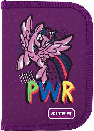 Пенал книжка з одним відділенням та відворотом little pony lp20-621 kite