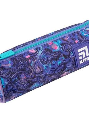 Пенал-тубус из прочного материала на молнии k21-667-9 kite для удобного хранения канцелярии