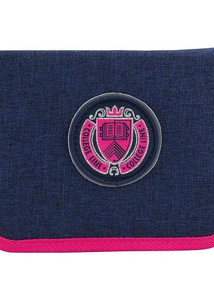 Пенал-книжка з одним відділенням та відворотом college line k18-621-11 kite
