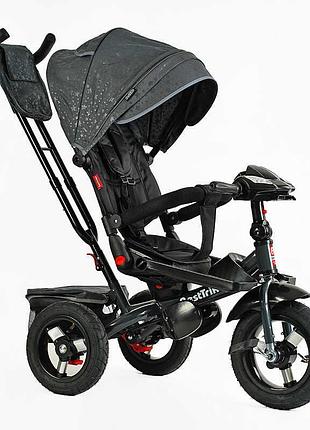 Триколісний велосипед best trike 6088 f з поворотним сидінням та музичною панеллю