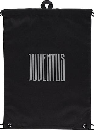 Черная спортивная сумка для обуви juventus jv22-600l kite из прочного материала