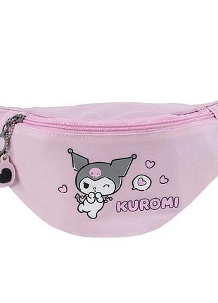 Сумка-бананка стильна з одним відділенням kuromi hk25-2577-1 kite