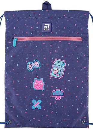 Сумка для взуття pixel love k24-601m-5 kite з додатковою кишенею для дрібниць