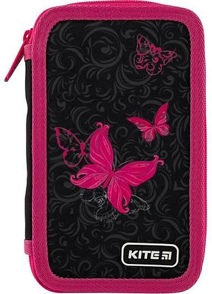 Пенал-книжка з двома відділеннями butterfly tale k20-623-3 kite